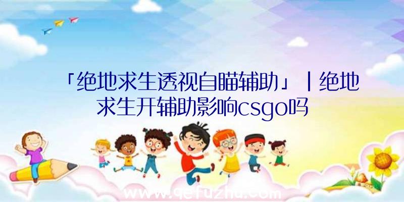 「绝地求生透视自瞄辅助」|绝地求生开辅助影响csgo吗